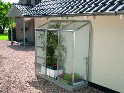 Gewächshaus Ida HKP 4 mm, Aluminium-blank eloxiert Produktbild #1