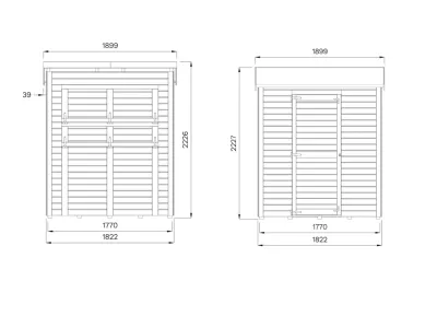 Marktstand - Verkaufsstand Ivy 14 mm naturbelassen Produktbild #7