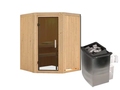 Sauna Systemsauna Larin, inkl. 9 kW Ofen mit integrierter Steuerung Produktbild #8