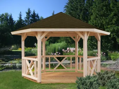 Abb. zeigt Pavillon inkl. Fußboden (optional erhältlich)