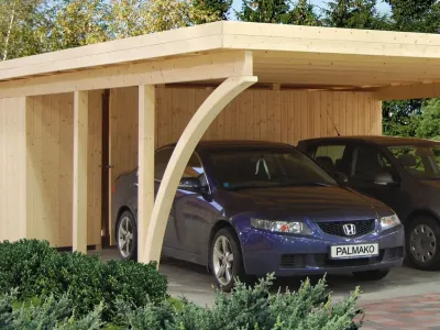 Leimholzbogen für Carport grau tauchimprägniert Produktbild #2