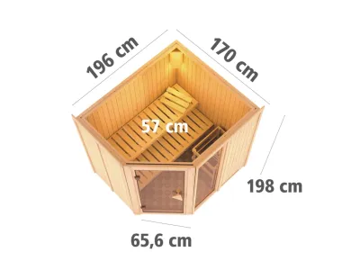 Sauna Systemsauna Fiona 2 Produktbild #6