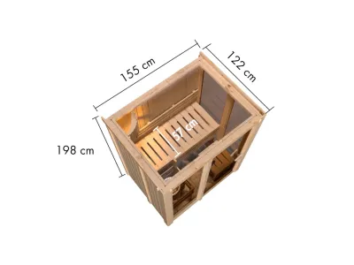 Elementsauna Paradiso 1 Premium Produktbild #7