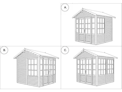3 Montage-Varianten für Tür- und Fenster-Position