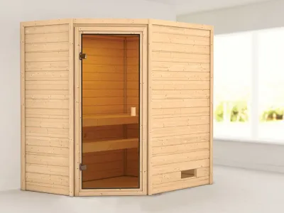 Sauna Jella mit bronzierter Glastür Produktbild #3
