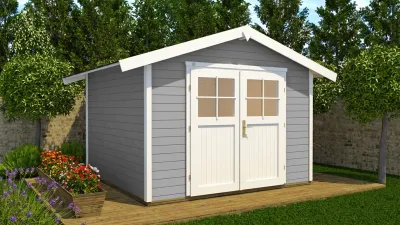 Gartenhaus 122 Gr. 5 28 mm grau Produktbild #1