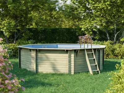 Holzpool Modell 2 38 mm SPARSET Terrasse Produktbild #1
