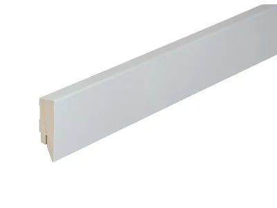 Sockelleiste Topline Massivholzkern Gletscherweiß Dekor Produktbild #1