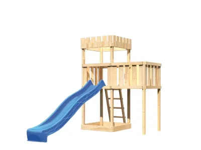 Spielturm Ritterburg Löwenherz SET naturbelassen Produktbild #2