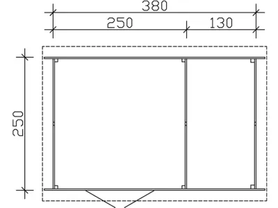 Gartenhaus Venlo 2 28 mm naturbelassen Produktbild #3