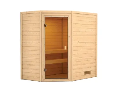 Sauna Jella mit bronzierter Glastür Produktbild #4