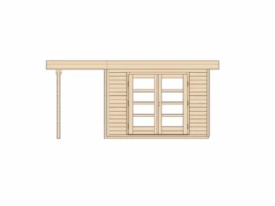 Gartenhaus Designhaus 126 Plus A Gr. 1 natur Produktbild #3
