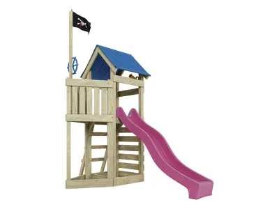 Spielturm Pirat Captain Jolly KDI inkl. Rutsche pink Produktbild #6