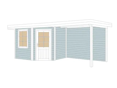 Gartenhaus Designhaus 213 Plus B Gr. 1 grau Produktbild #3