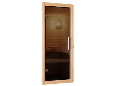 Sauna Massivholzsauna Mia, inkl. 9 kW Ofen mit externer Steuerung Produktbild #11