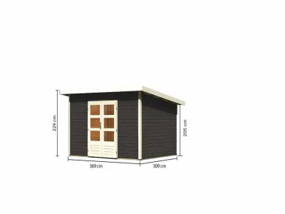 Gartenhaus Northeim 4 – Terragrau Produktbild #2