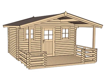 Gartenhaus 138 B Gr. 1 45 mm naturbelassen Produktbild #3