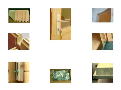 Gartenhaus Blockbohlenhaus Ella 8,7+8,2 m² 28 mm naturbelassen Produktbild #7