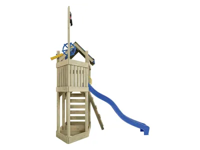 Spielturm Pirat Captain Snappy KDI inkl. Rutsche blau Produktbild #3