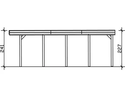 Einzelcarport Friesland Produktbild #4