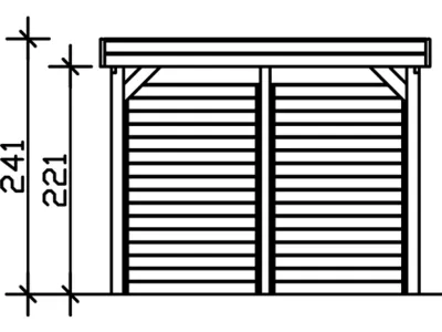 Carport SPARSET Friesland inkl. Rück- und Seitenwand Produktbild #5