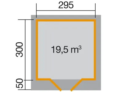 Gartenhaus Designhaus 126 Gr. 3 28 mm schwedenrot Produktbild #2