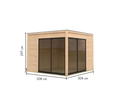Gartenhaus Dice 3 38 mm naturbelassen Produktbild #10