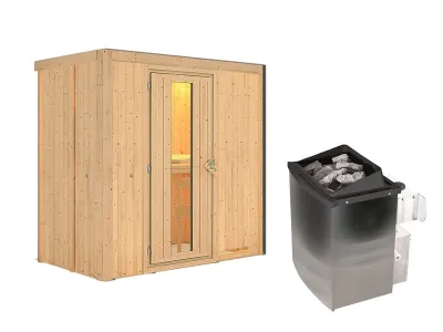 Sauna Systemsauna Variado, inkl. 9 kW Ofen mit integrierter Steuerung Produktbild #5