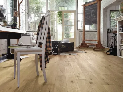 Parkett PS 300 Eiche authentic greige 9006 Landhausdiele Gebürstet Produktbild #2