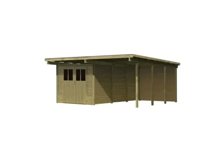 Carport SPARSET Flachdachcarport 3 kdi Produktbild #6