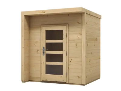 Gartenhaus Gerätehaus Bravo 19 mm naturbelassen Produktbild #3