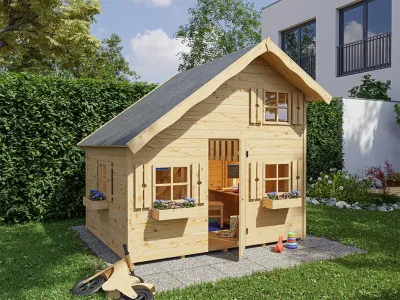 Spielhaus Tom 15 mm naturbelassen Produktbild #1