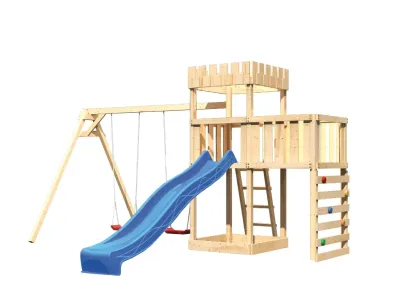 Spielturm Ritterburg Löwenherz SET naturbelassen Produktbild #8