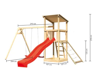 Spielturm Anna naturbelassen mit Varianten Produktbild #4