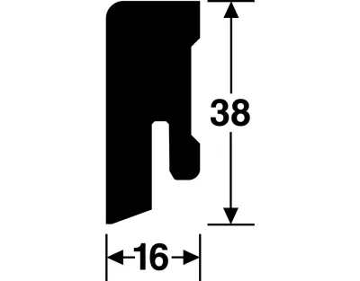 Steck-Sockelleiste Edelstahl Dekor Profil 14 MK Produktbild #4