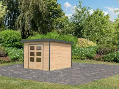 Hybrid-Gartenhaus Pluto A naturbelassen/anthrazit Produktbild #4