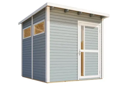 Gartenhaus Punta 2 19 mm hellgrau Produktbild #5