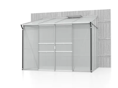 Gewächshaus Ida HKP 4 mm, Aluminium-blank eloxiert Produktbild #3