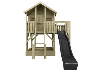 Stelzenhaus Big House XL KDI inkl. Rutsche grau Produktbild #3