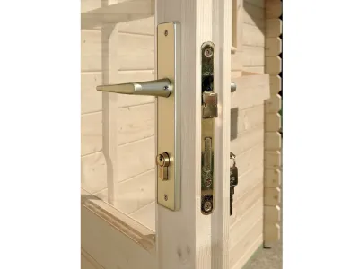 Gartenhaus Blockbohlenhaus CA2875 Houston 28 mm naturbelassen Produktbild #14