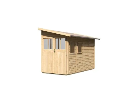Gerätehaus Anlehnhaus Wandlitz 4 19 mm naturbelassen Produktbild #3