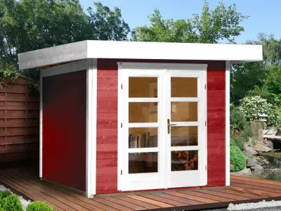 Gartenhaus Designhaus 126 Plus Gr. 3 schwedenrot Produktbild #1
