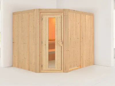 Systemsauna Malin Holztür mit Isolierglas Produktbild #1