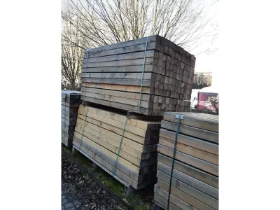 Zaunpfosten Fichte unbehandelt glatt gehobelt mit Rundkopf Produktbild #2