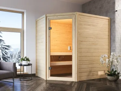 Massivholzsauna Sophie 4 Produktbild #1