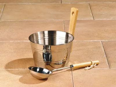 Sauna Massivholz-Elementsauna Kemi Eck inkl. Edelstahlset + Komfortpaket Produktbild #4