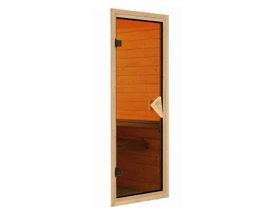 Sauna Systemsauna Taurin mit Dachkranz Produktbild #16