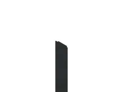 Abdeckprofil Pfosten Aluminium Anthrazit Produktbild #1