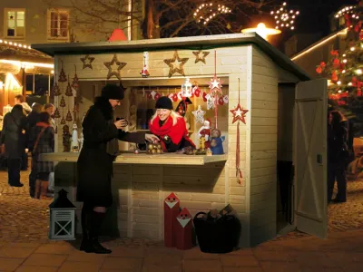 Marktstand Verkaufshaus 221 19 mm naturbelassen Produktbild #2