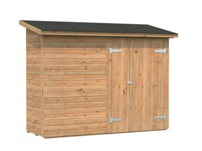 Gerätehaus Anlehnhaus Leif 2,2 m² 16 mm braun tauchimprägniert Produktbild #1